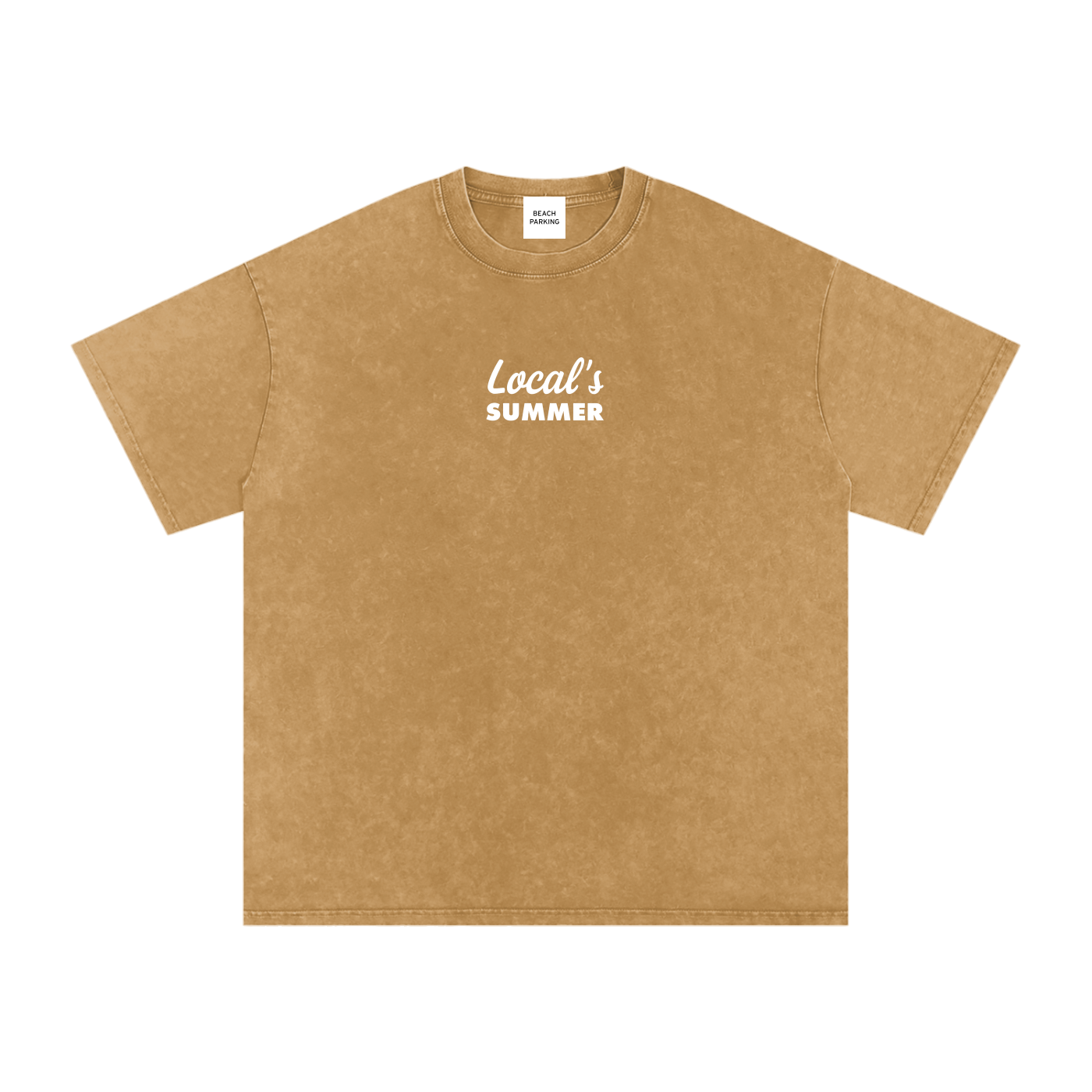 Local's Summer Snow Washed Oversized Cotton T-Shirt