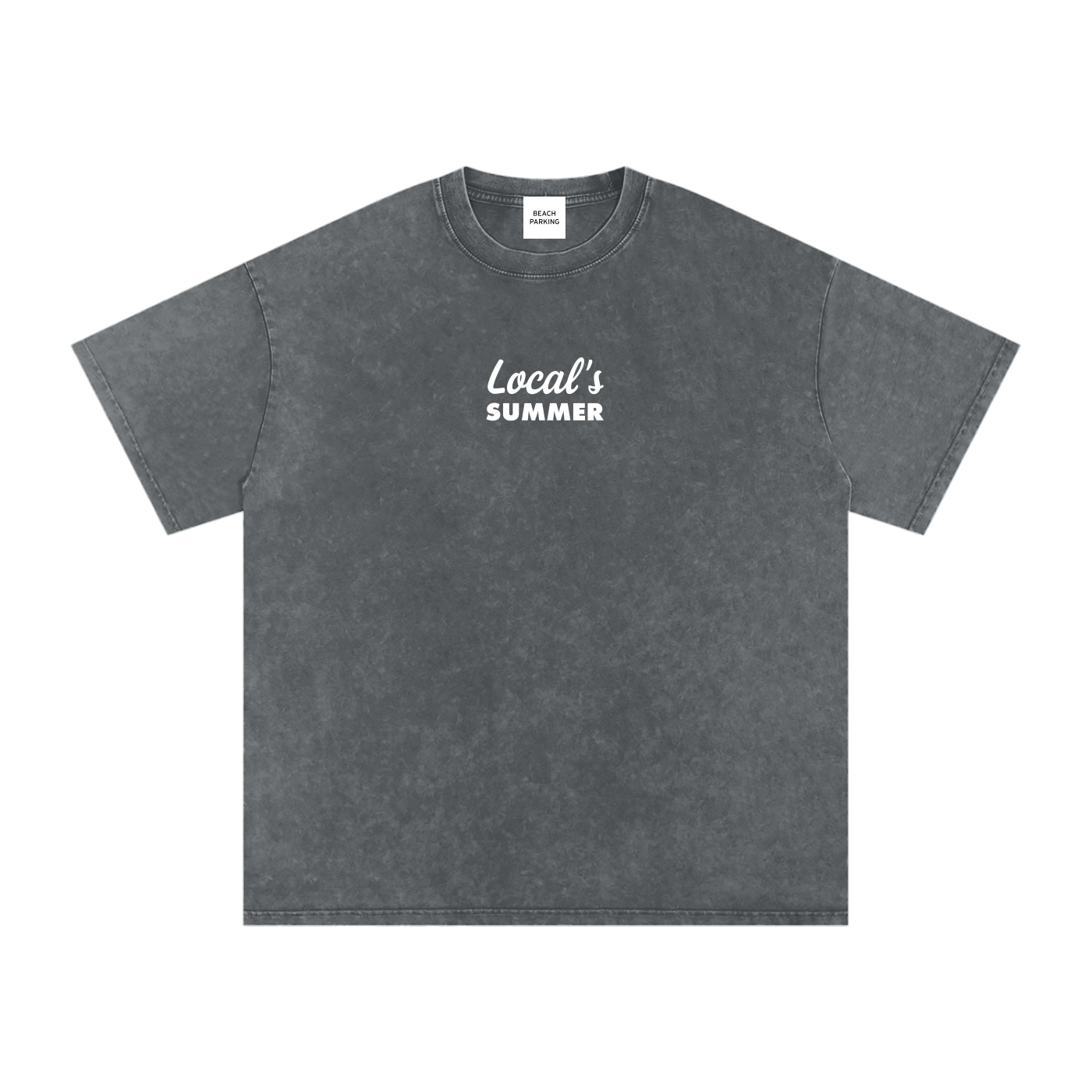 Local's Summer Snow Washed Oversized Cotton T-Shirt