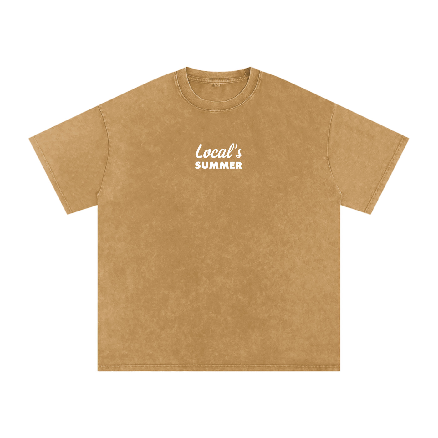 Local's Summer Snow Washed Oversized Cotton T-Shirt