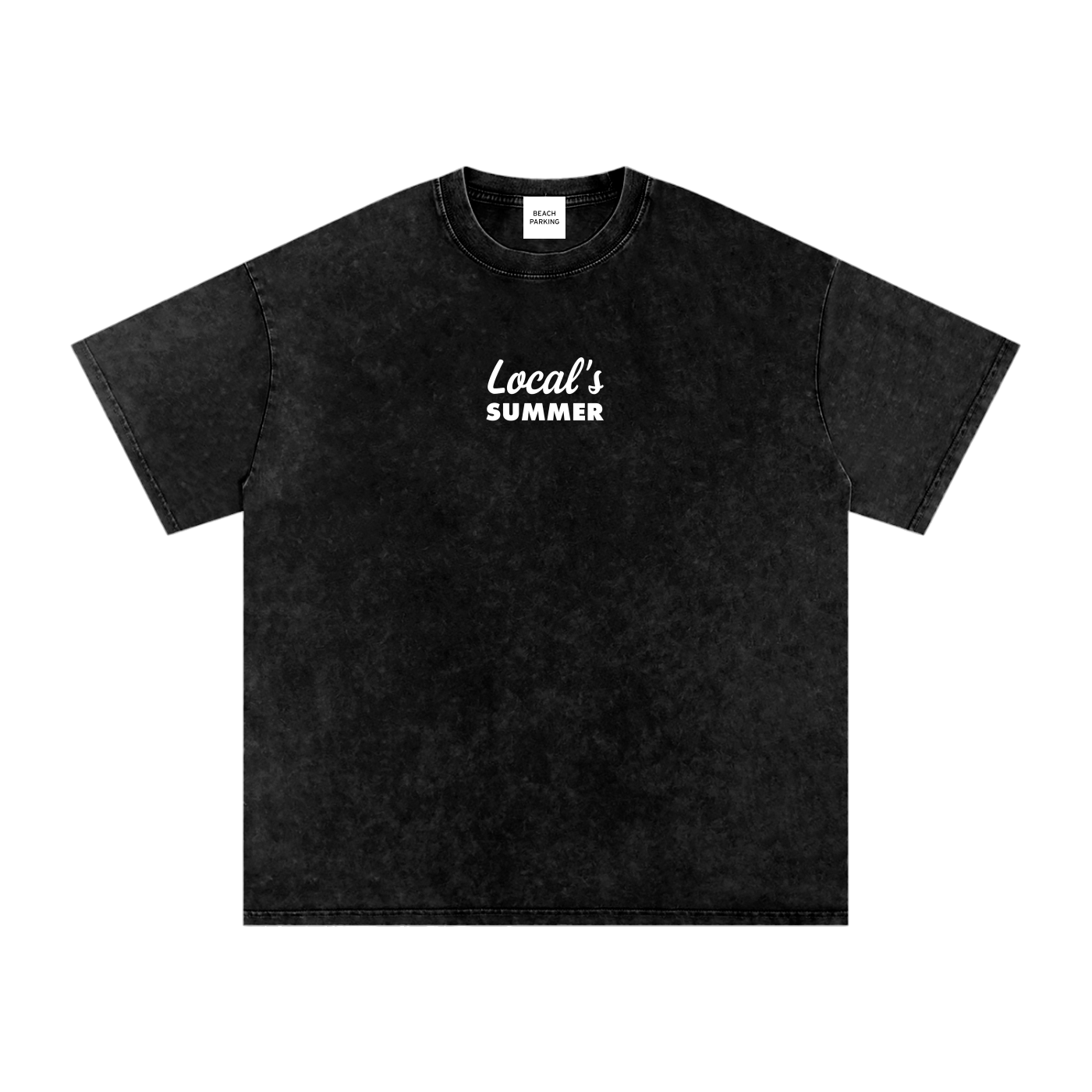 Local's Summer Snow Washed Oversized Cotton T-Shirt