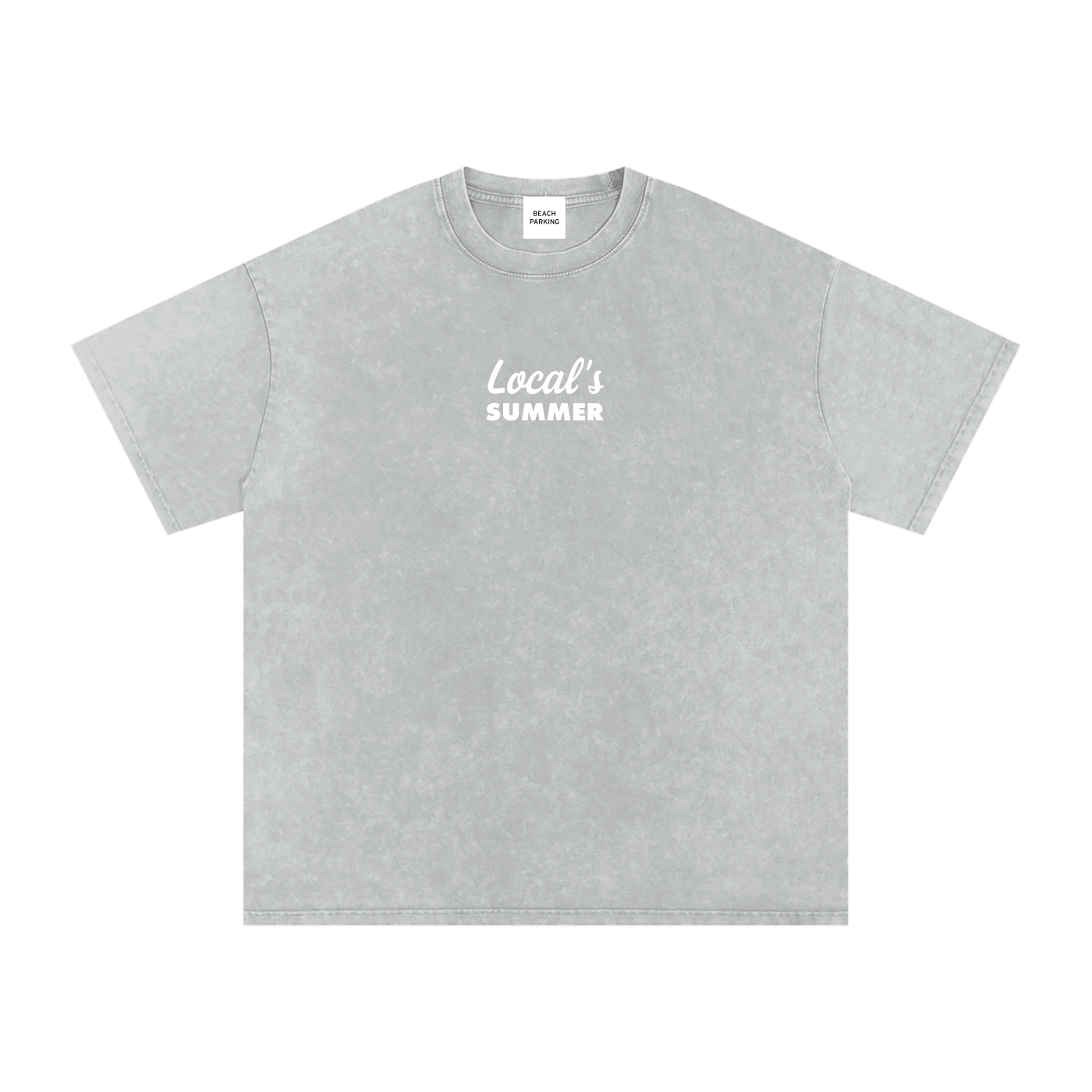 Local's Summer Snow Washed Oversized Cotton T-Shirt